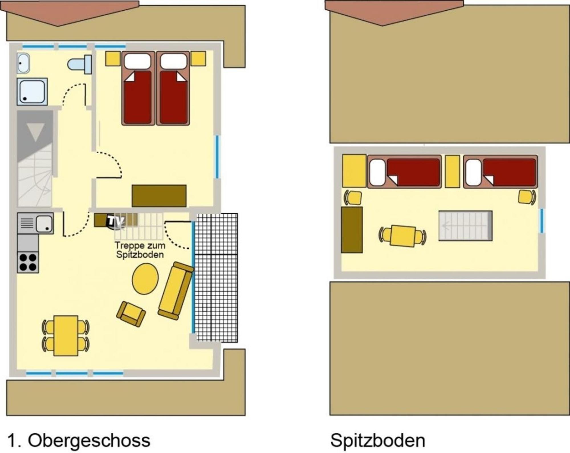 Ferienwohnung Nr 07 Og Spitzboden Born Dış mekan fotoğraf